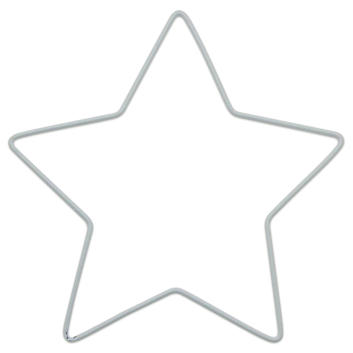52160904 Metallstern ca. 2mm Ø 13cm weiß