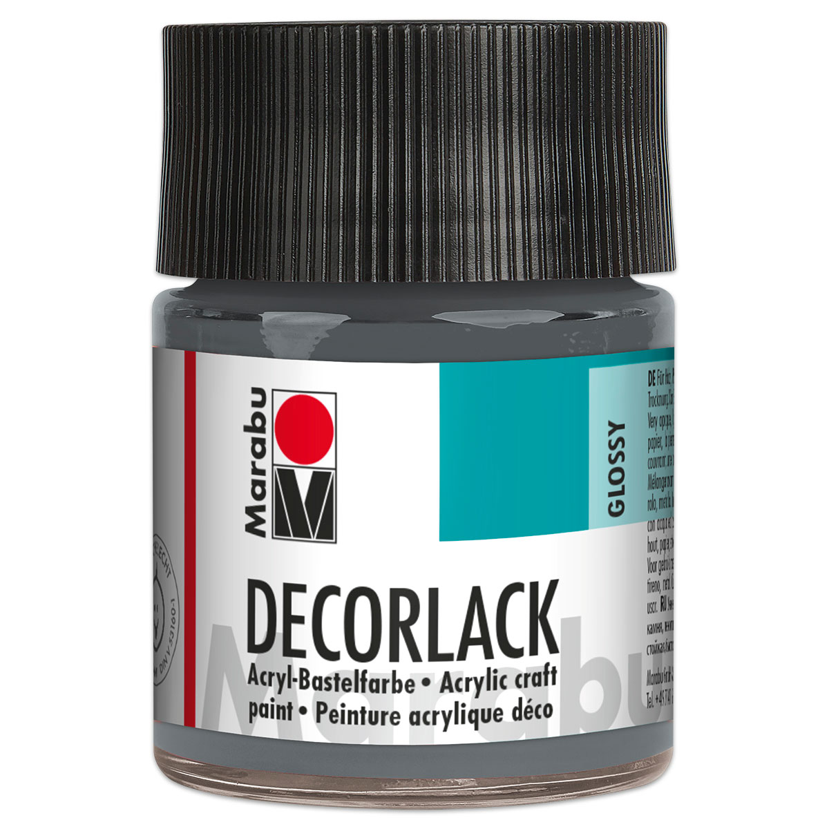 Decorlack Acryl glänzend 50ml grau