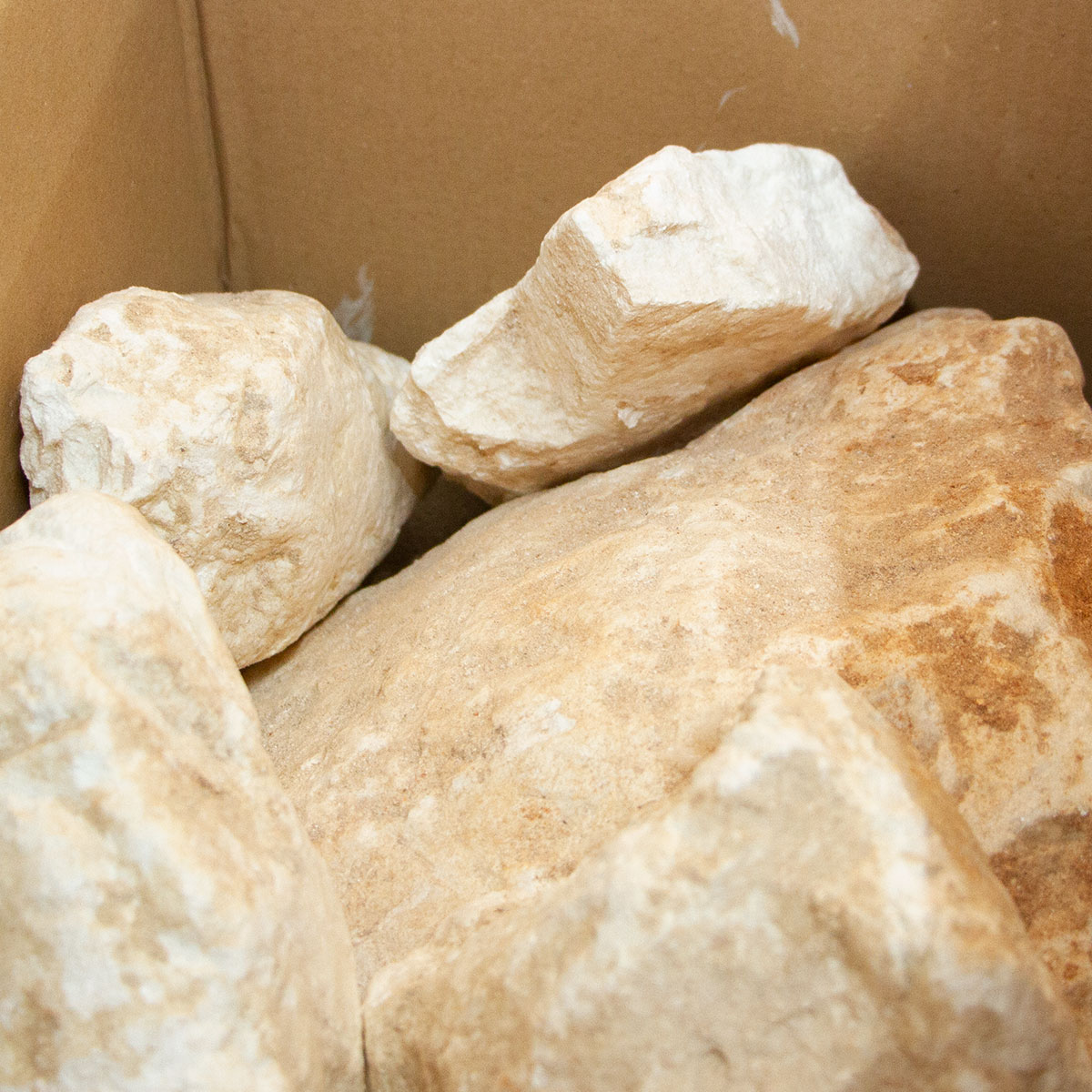Speckstein schneeweiß 30kg
