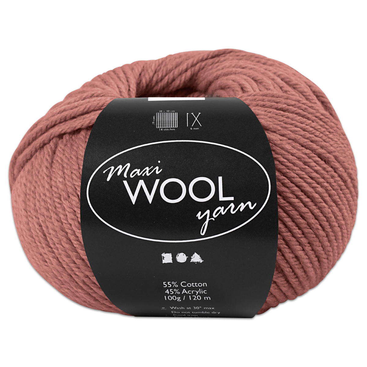 Garn Maxi-Wolle ca. 100g dunkelrosa
