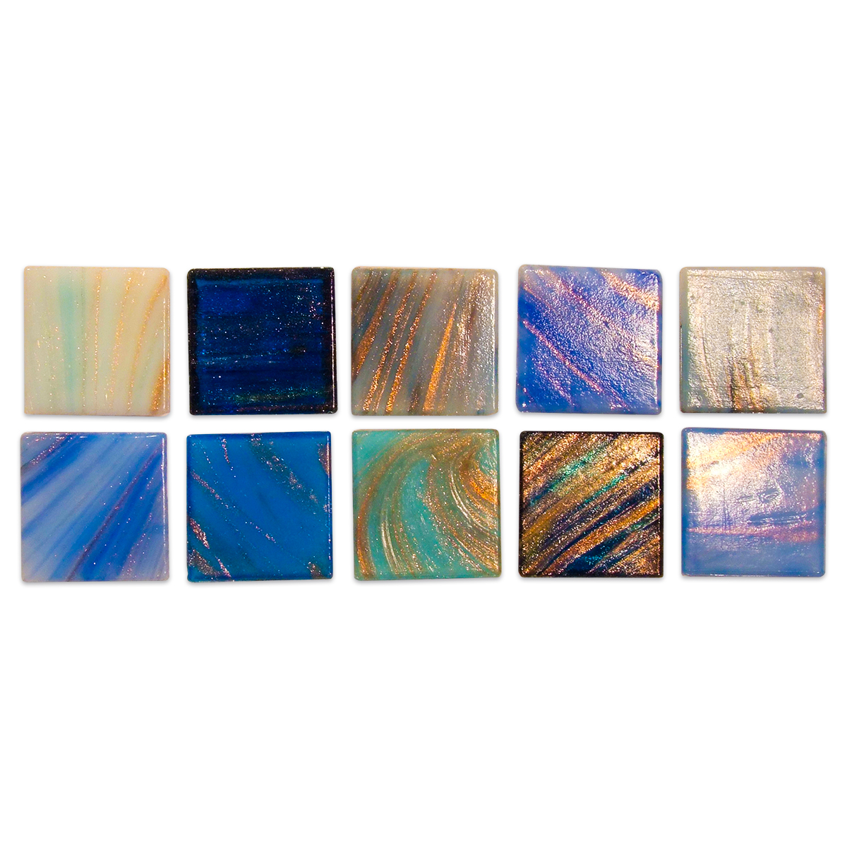 Glasmosaik Joy Deluxe 20x20x4mm 200g blau mix Glasmosaik Joy Deluxe 20x20x4mm 200g blau mix