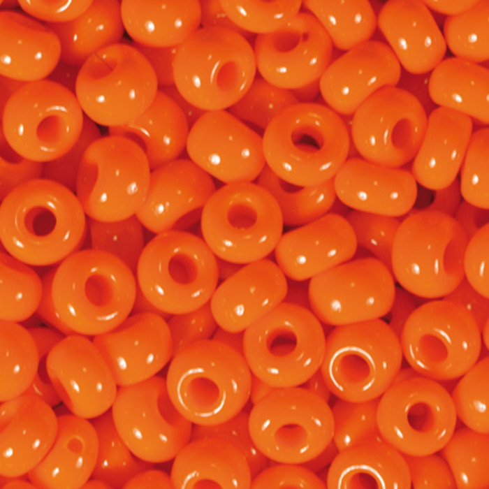 Rocailles satt glänzend 2,6mm 17g orange