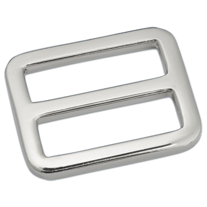 Leiterschnalle/Spange Metall ca. 33x27mm silberf.