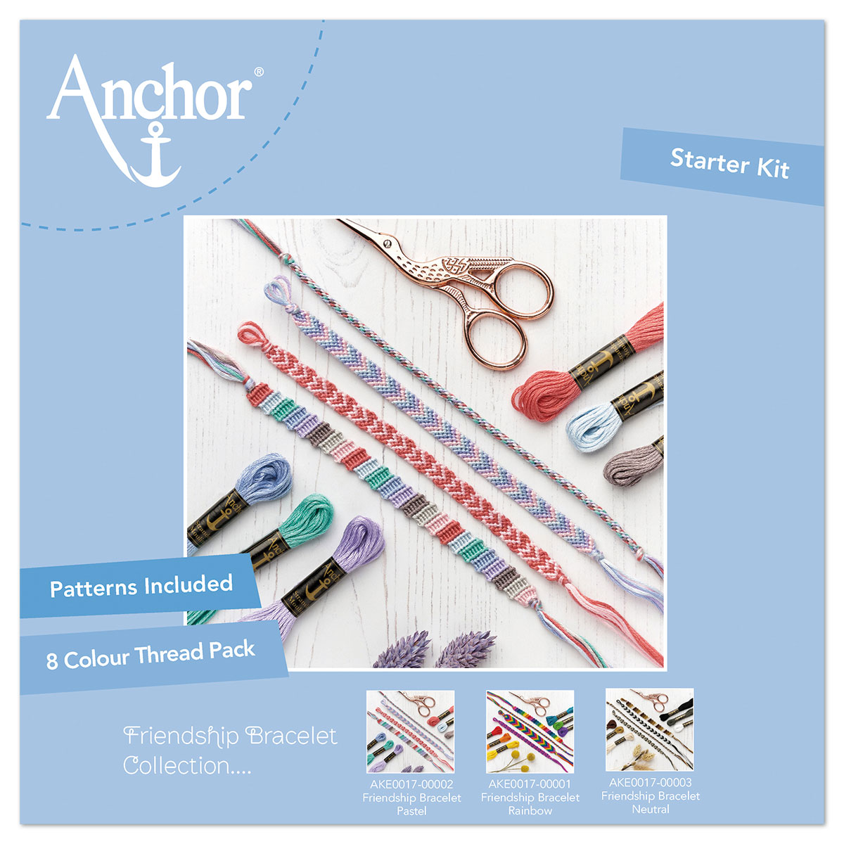 Freundschaftsbänder Starter Kit Pastell