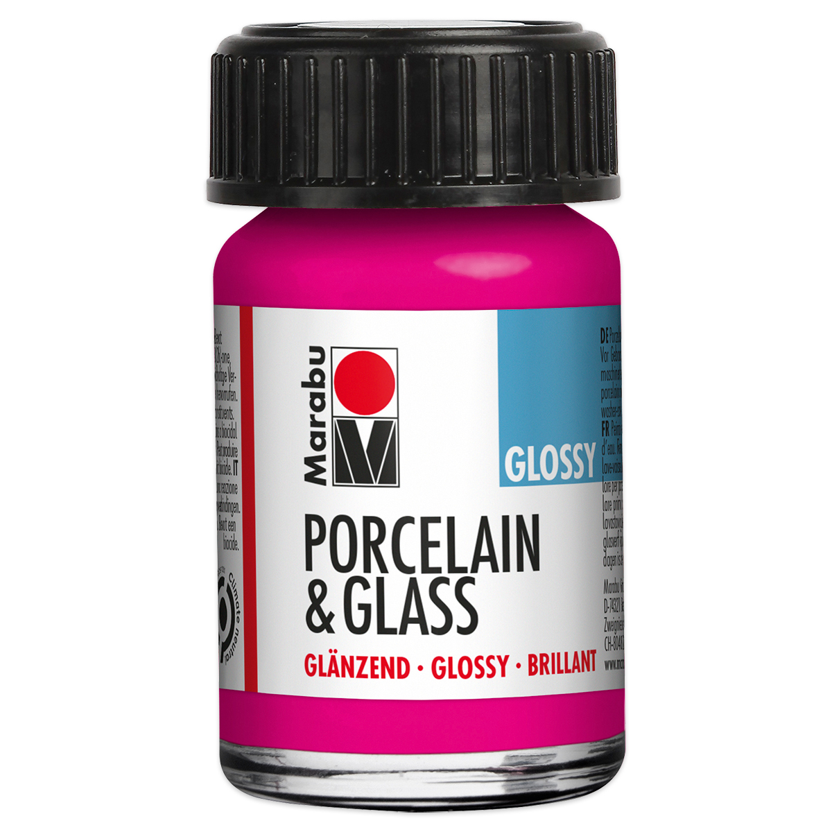 Marabu Porzellan- & Glasmalfarbe 15ml himbeere