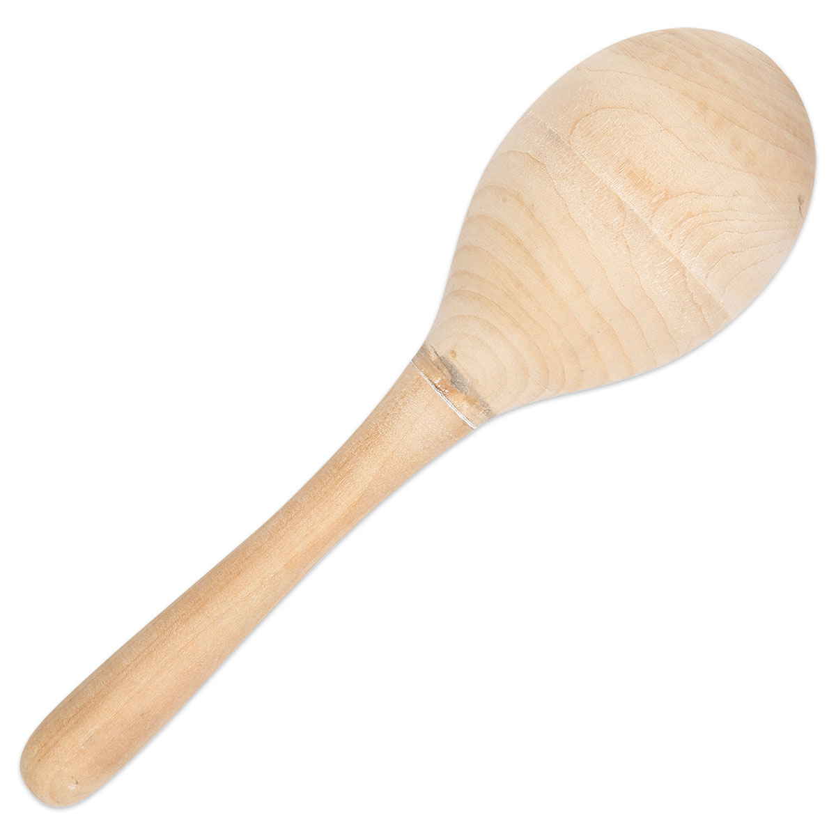 Maracas / Rumbakugel aus hellem Holz 20cm natur