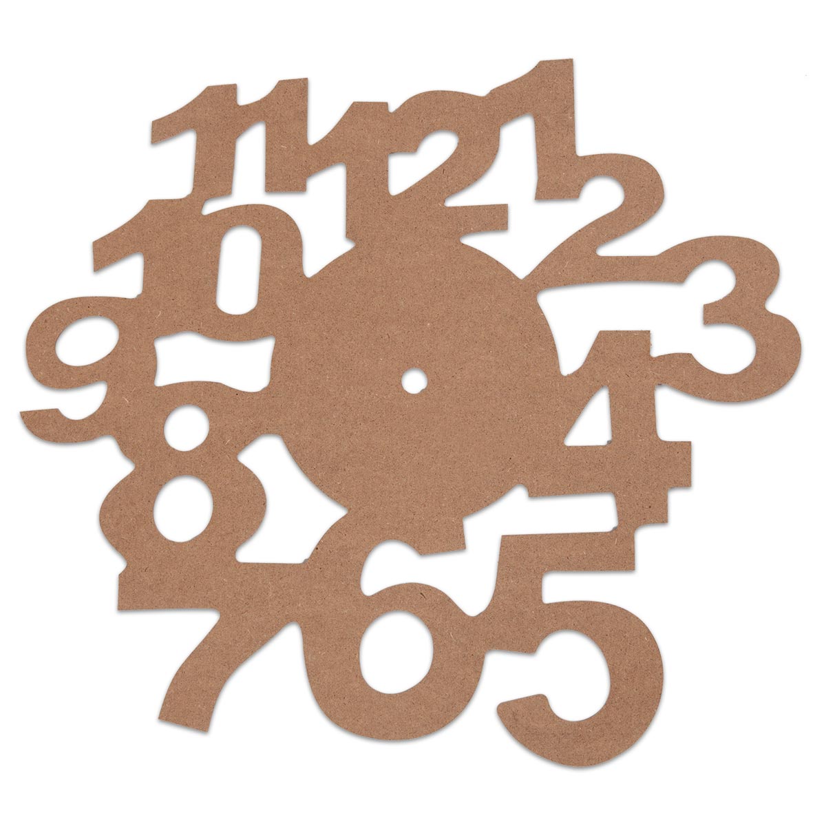 Ziffernblatt MDF 3mm Ø 30cm