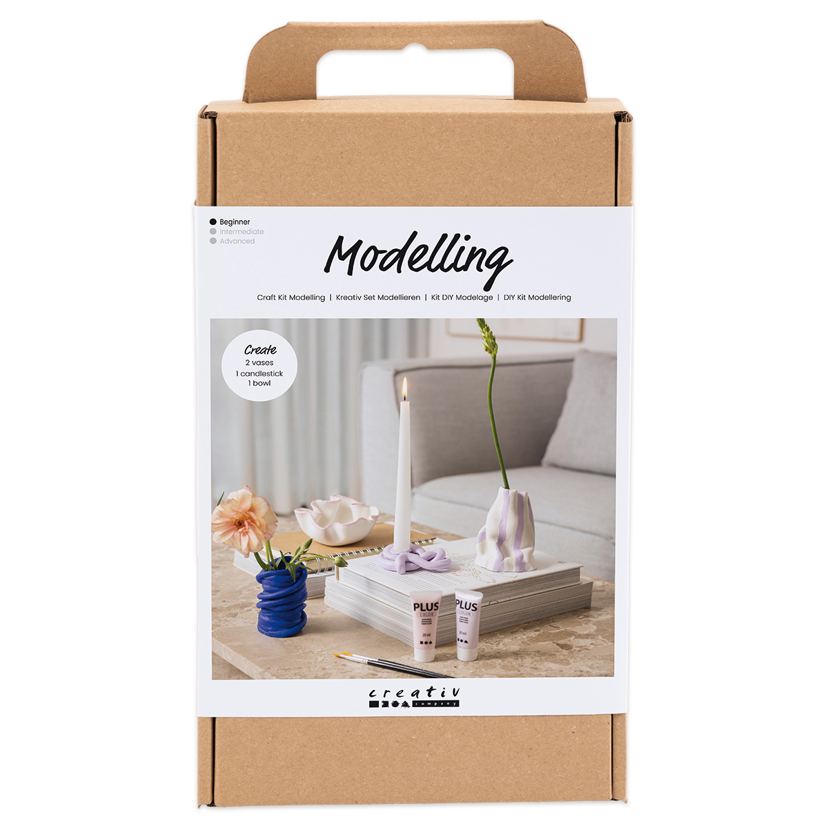 Kreativ Set Modellieren Kerzenhalter & Vasen