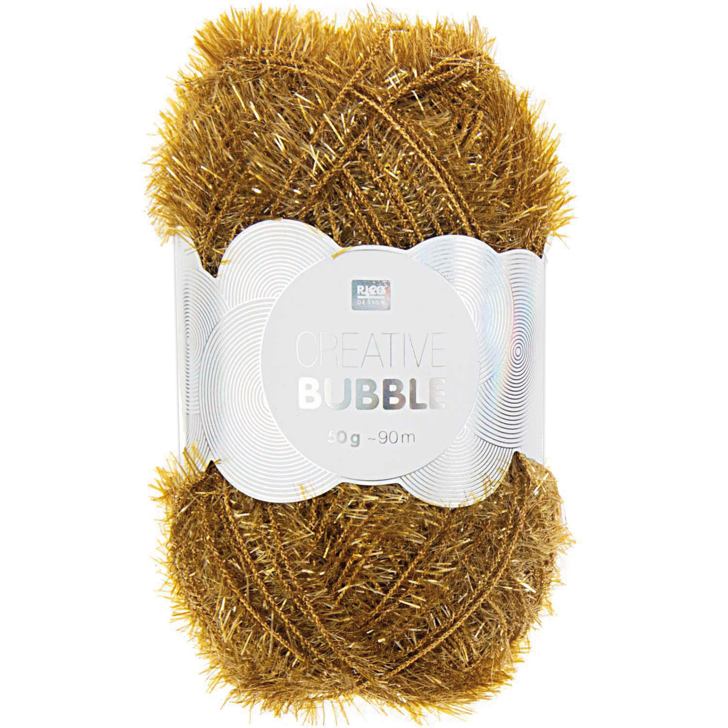 Creative Bubble Wolle 50g ca. 90m ocker