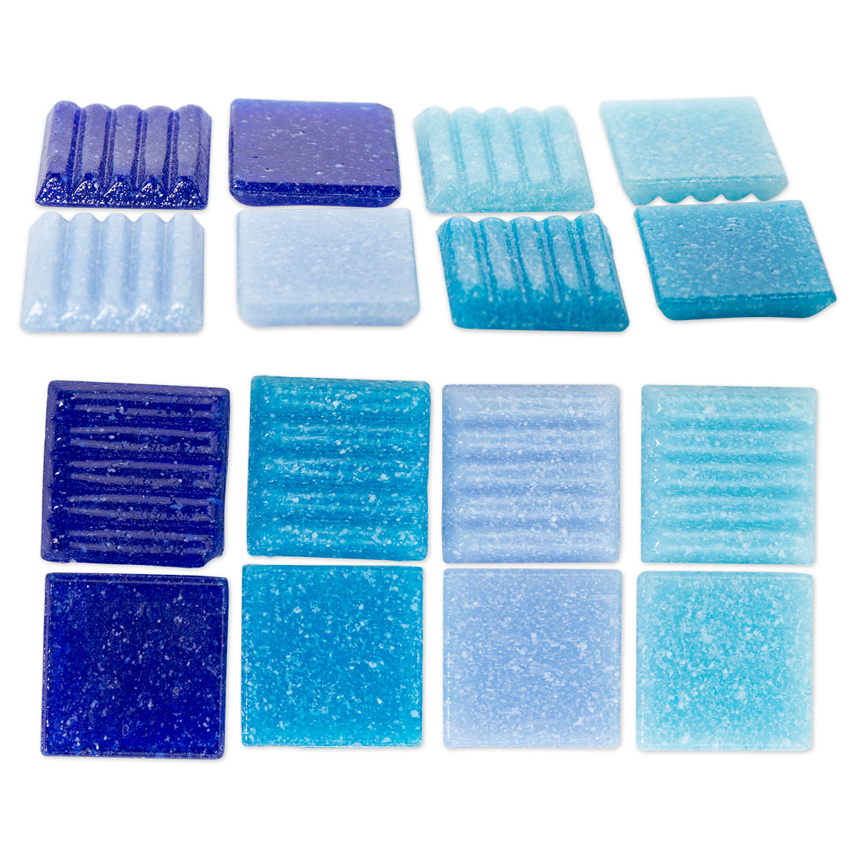 Glasmosaik Joy 10x10x4mm 1kg blau mix Glasmosaik Joy 10x10x4mm 1kg blau mix