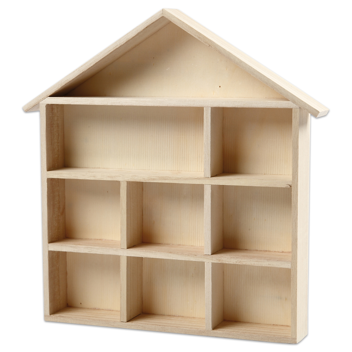 Setzkasten Holz 26x25,2x3,5cm natur