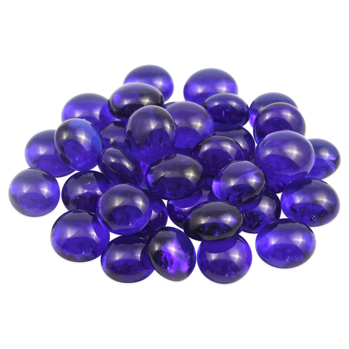 Glasnuggets Ø 13-15mm 100g blau Glasnuggets Ø 13-15mm 100g blau