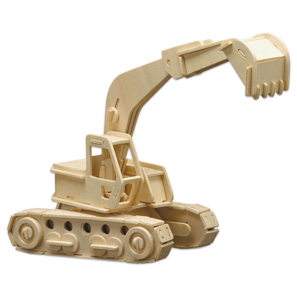Holzbausatz Bagger 30x26cm 125 Teile