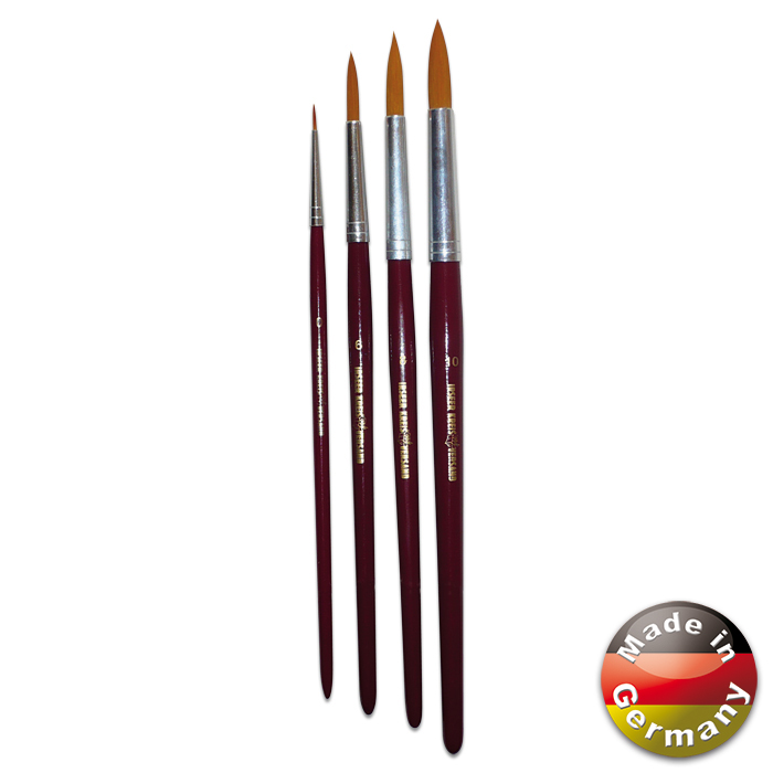 54797409dlmnUWFTgiox1 Pinsel Synthetik rund 4er-Set Gr. 0/6/8/10
