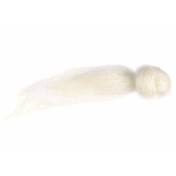 Kammzugwolle Merino 50g naturweiß