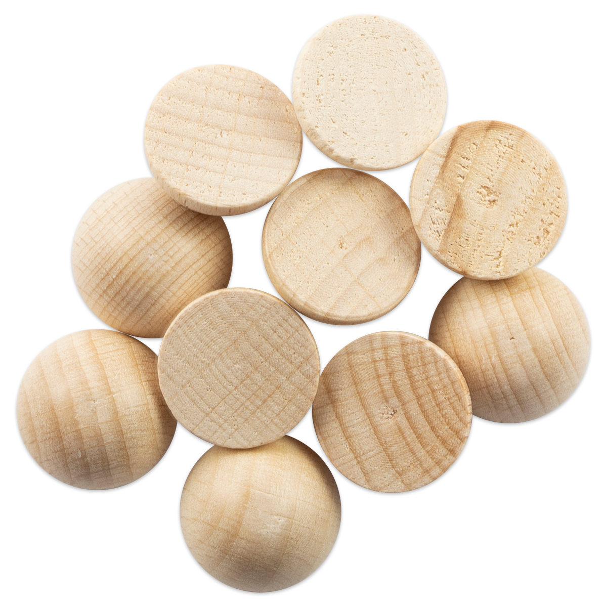 Halbkugeln Holz Ø 20mm 10 St. natur