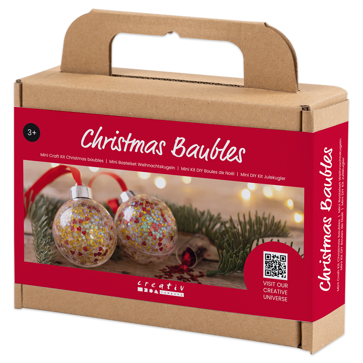 Mini-Kreativset Weihnachtskugeln Pailletten