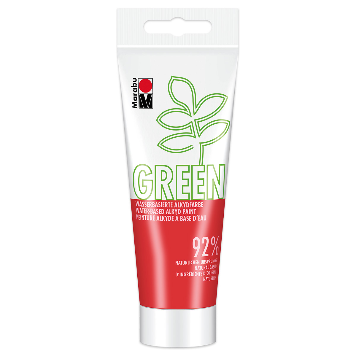 Green Wasserbasierte Alkydfarbe 100ml hellrot