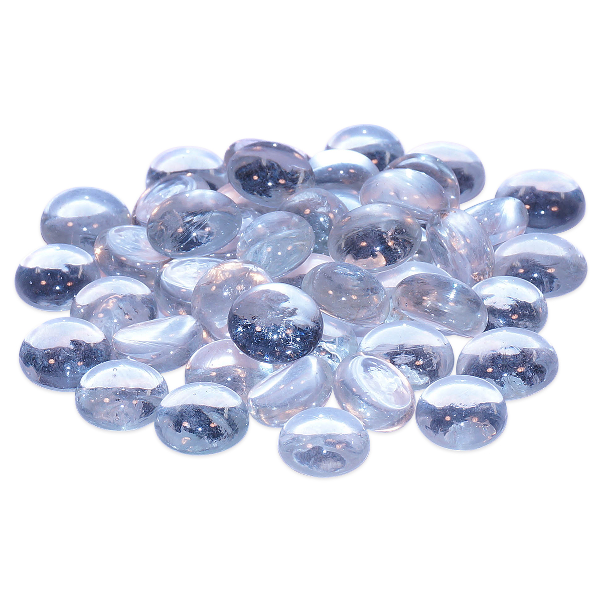 Glasnuggets Ø15-20mm 100g iris. glasklar Glasnuggets Ø15-20mm 100g iris. glasklar