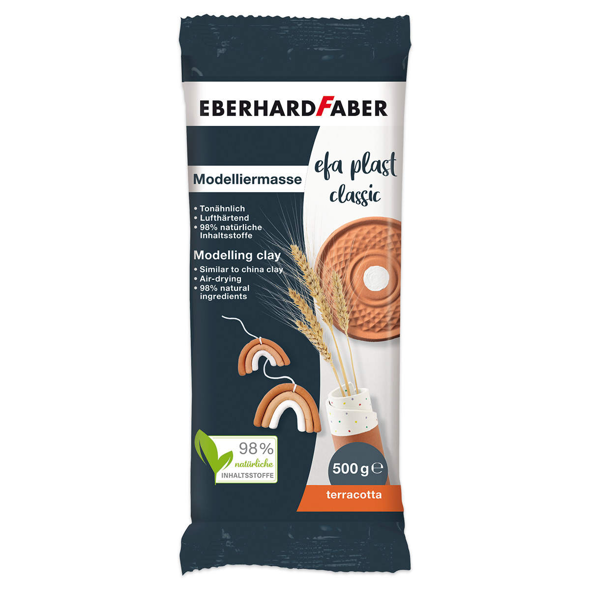 EFA Plast classic Modelliermasse 500g terrakotta