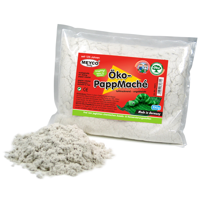 Öko-Pappmaché lufttrocknend 250g ungebleicht
