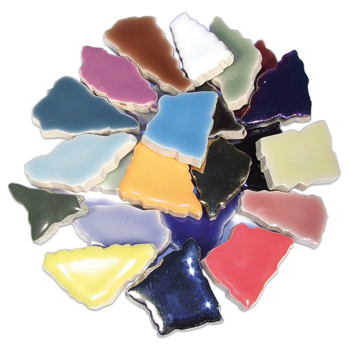 Flip-Keramik 2-6cm 3kg ca. 260 Steine bunt-mix