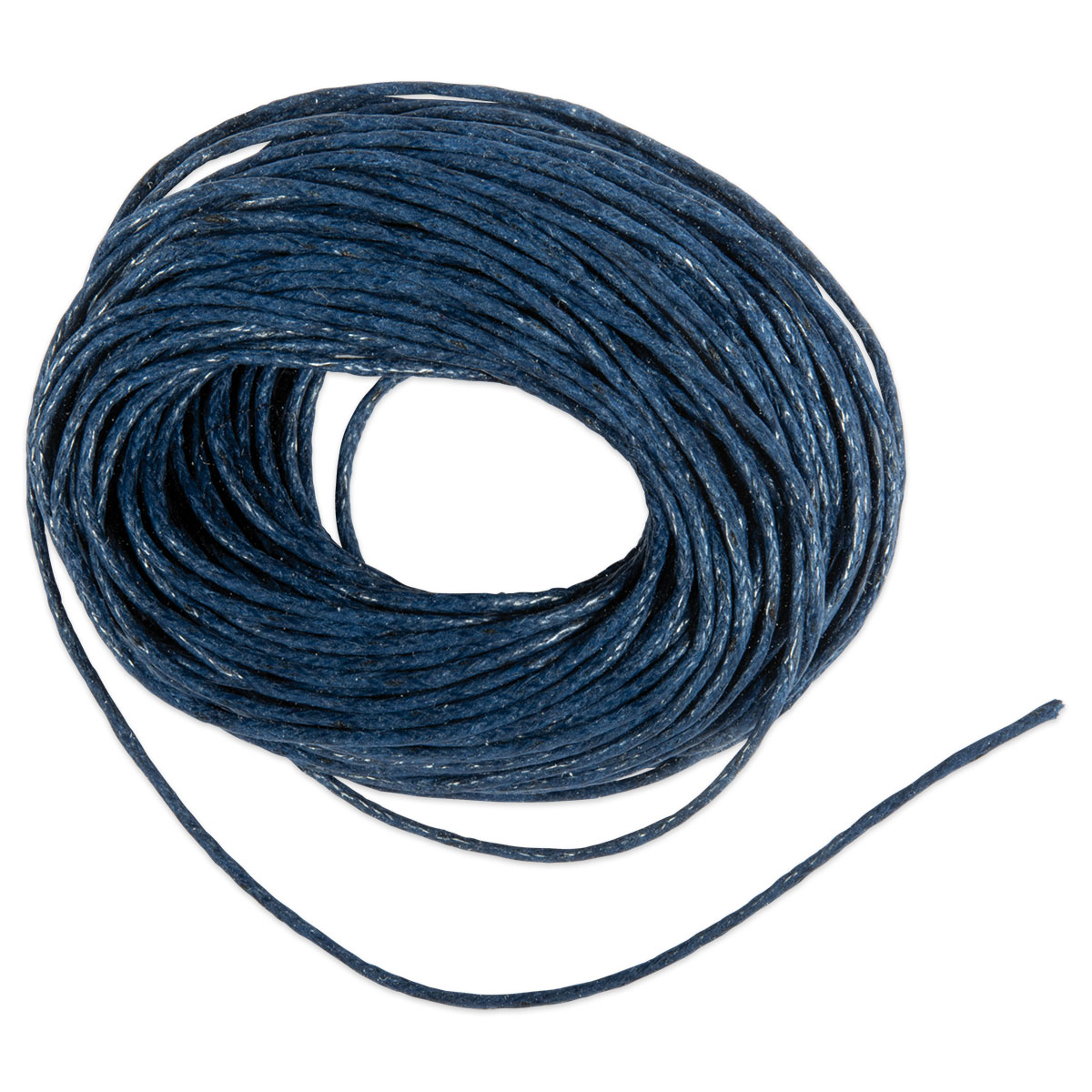 Kordel gewachst 1mm 10m dunkelblau