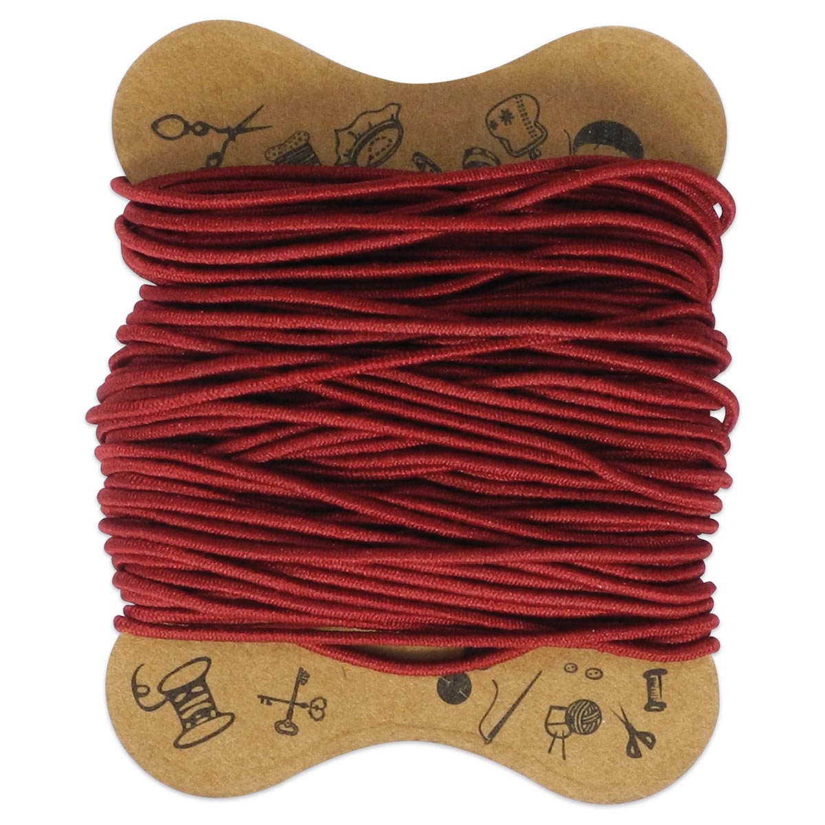 elastische Kordel 0,8mm 10m dunkelrot