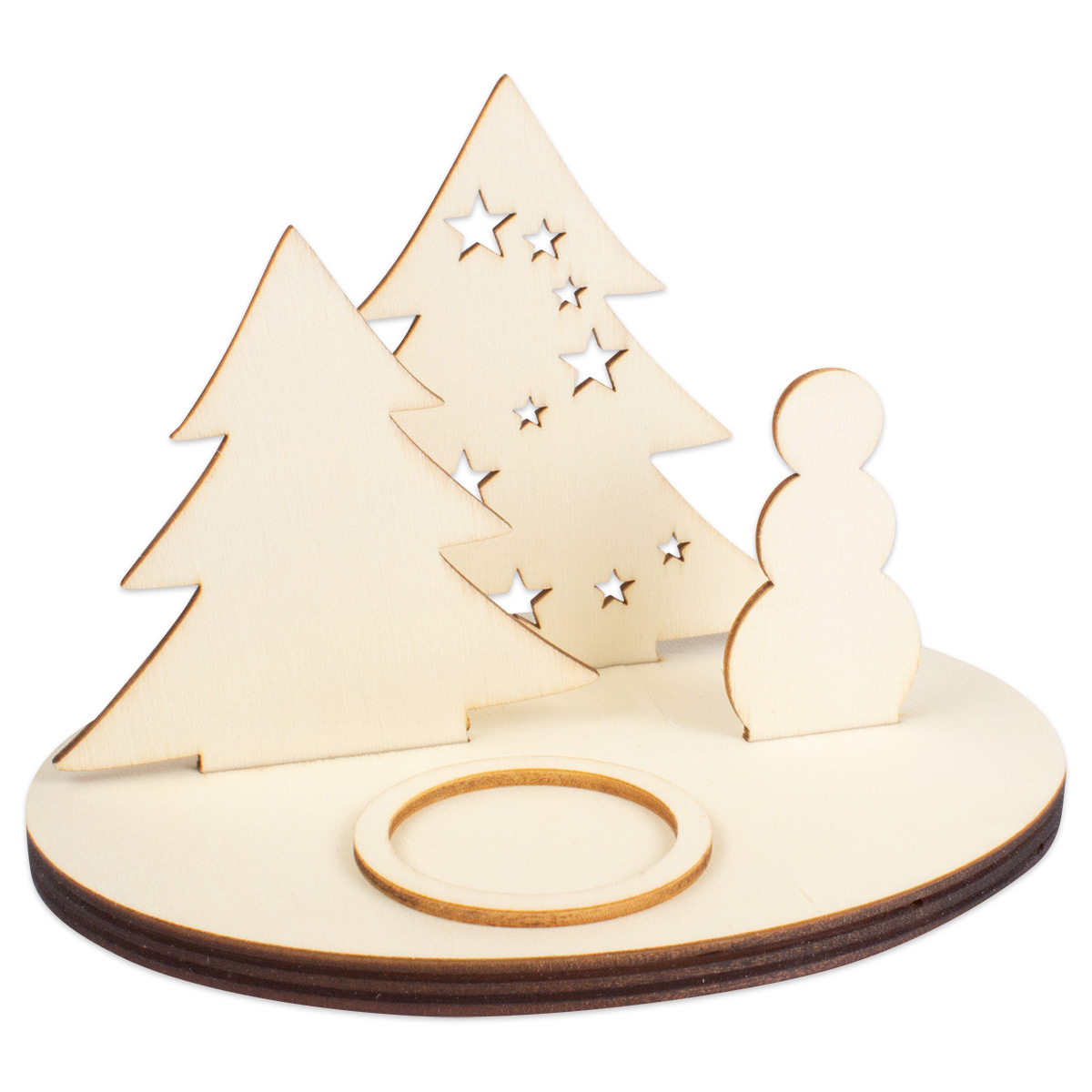 Teelichthalter Winterwunderland 5-Teilig