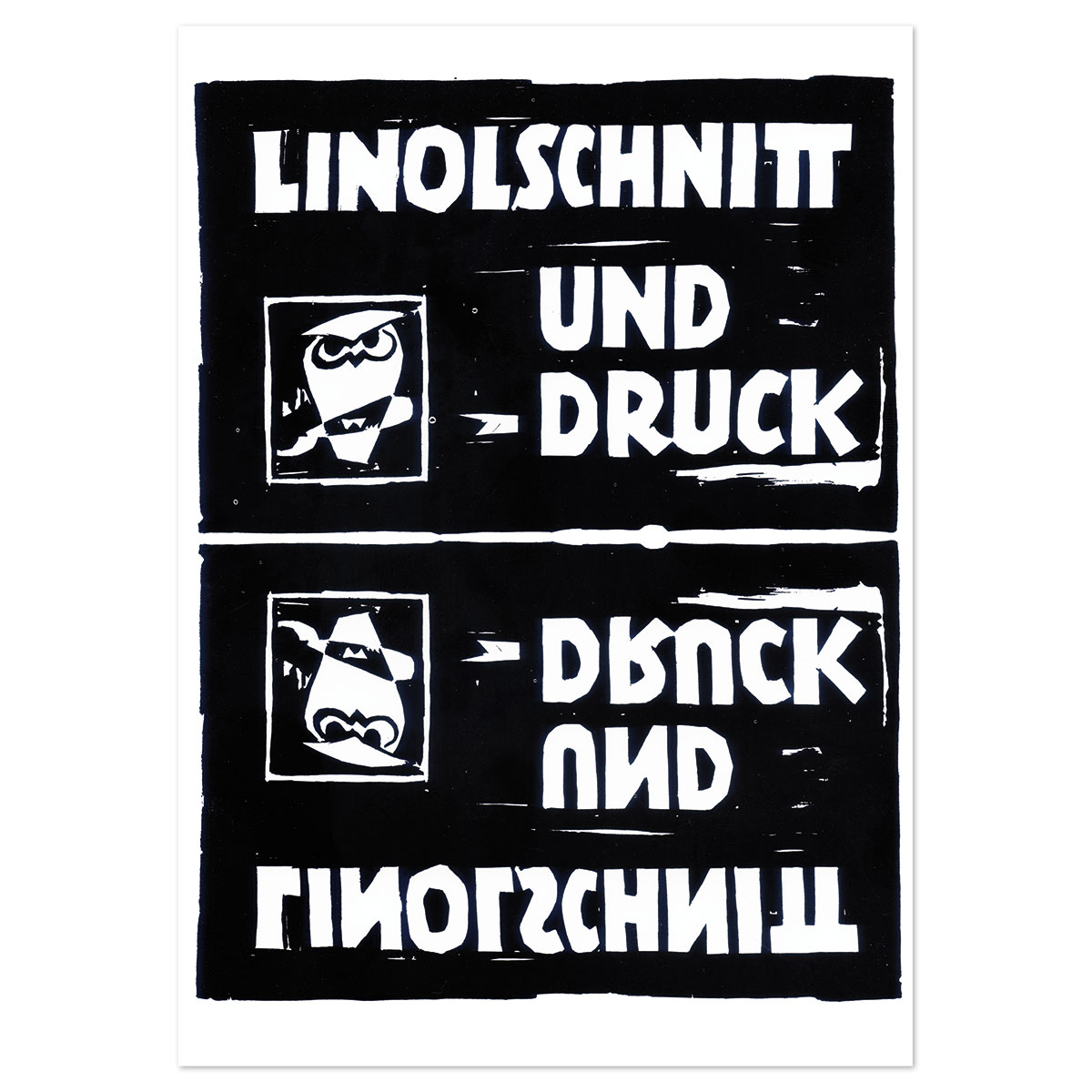 Broschüre - Linolschnitt und Druck