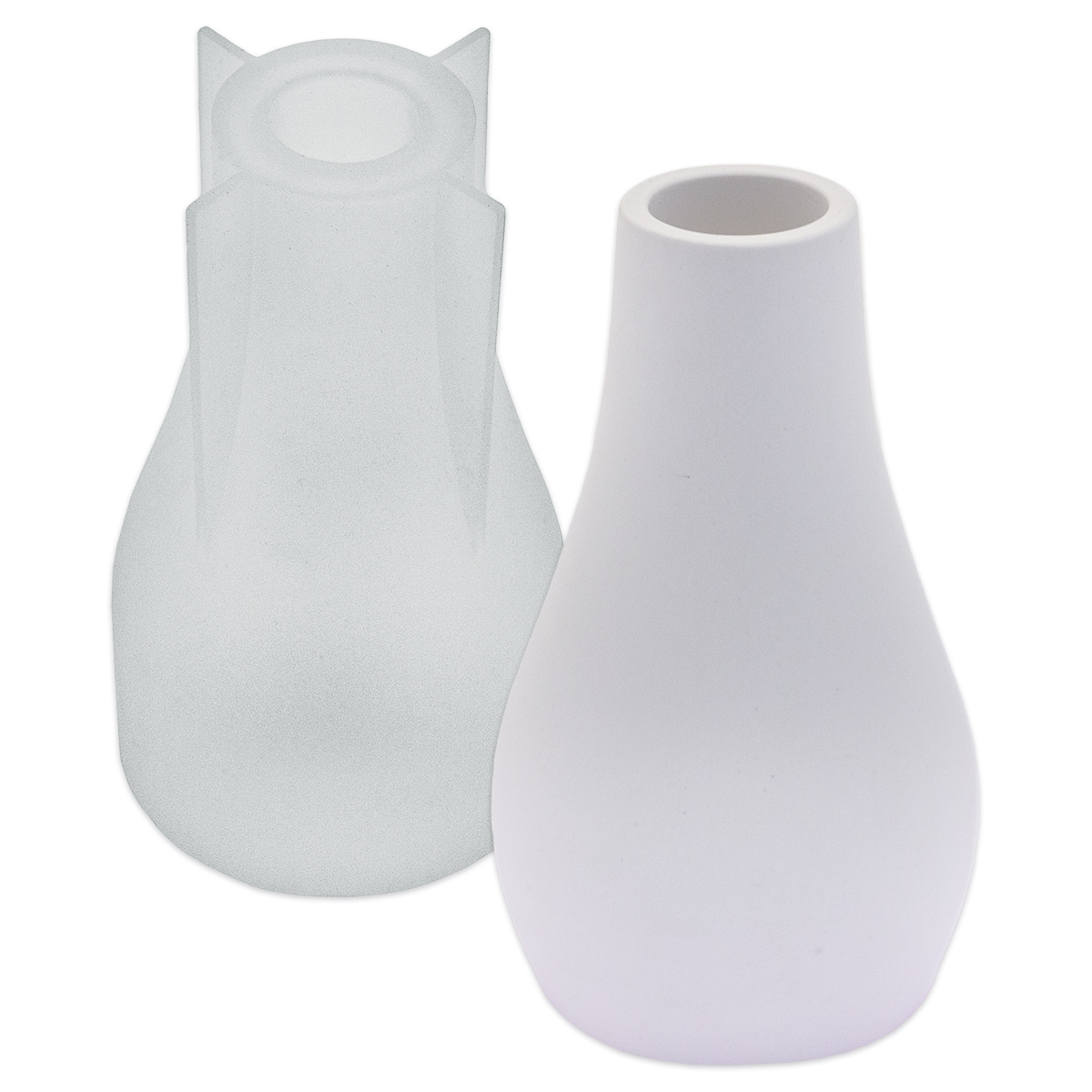 Silikonform Vase Ø Ø 3,5cm 7,3x12,8cm glatt