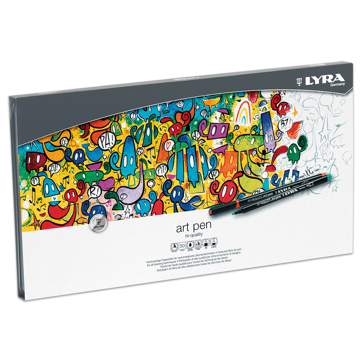 Hi-Quality Art Pen 50 Fasermaler/Farben