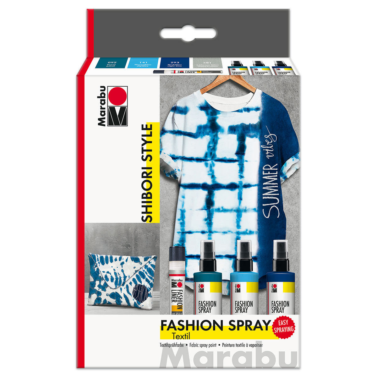 Marabu Fashion-Spray Shibori Style-Set 3 Farben à 100ml
