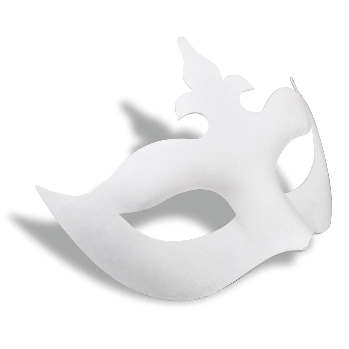 Maske Venezia Pappmaché ca. 18,5cm breit weiß