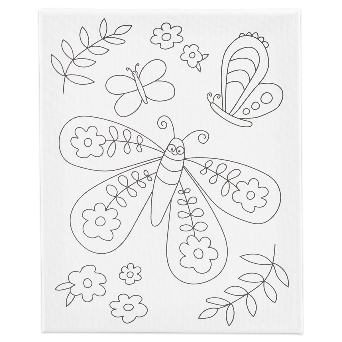 bedruckter Keilrahmen 24x30x1,6cm großer Schmetterling
