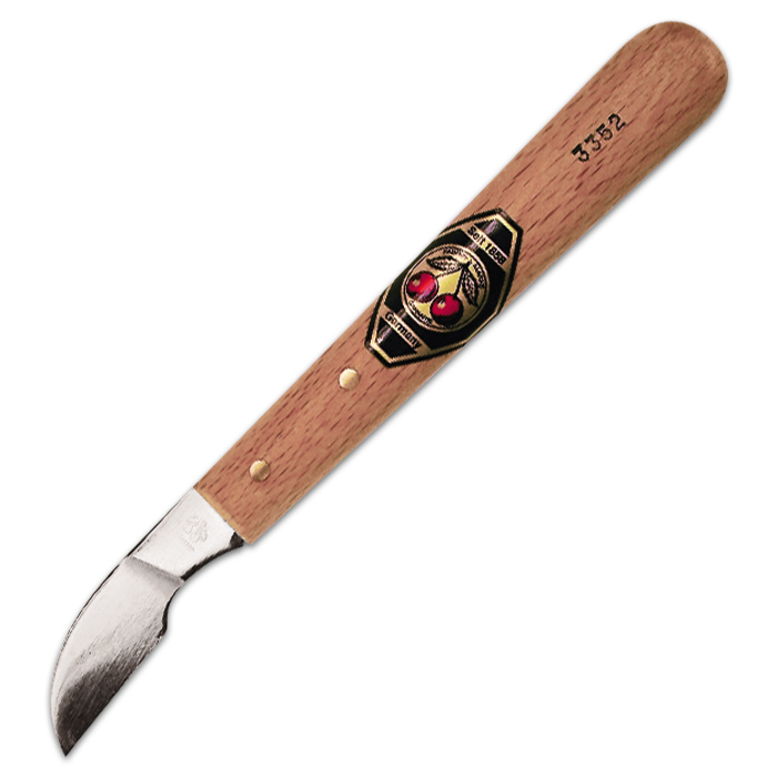 Schnitzmesser lang/schräg Kirschen 150mm