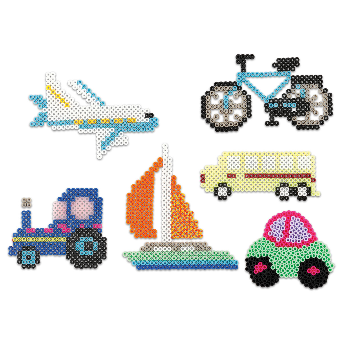 50375593_2 Steckplatten-Set Kunststoff 9-16cm 6 St. Fahrzeuge