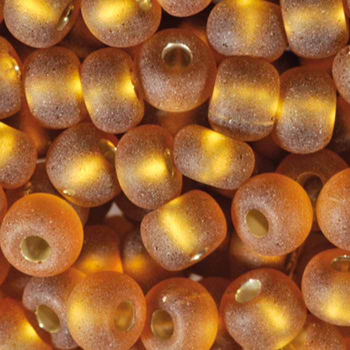 Rocailles transparent matt 4,5mm 17g dunkeltopas
