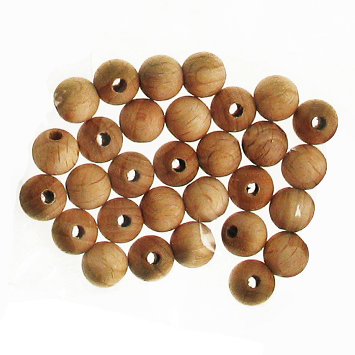 50236003xZ8KQuUnoBvyf Holzperlen roh 8mm 34 St. natur