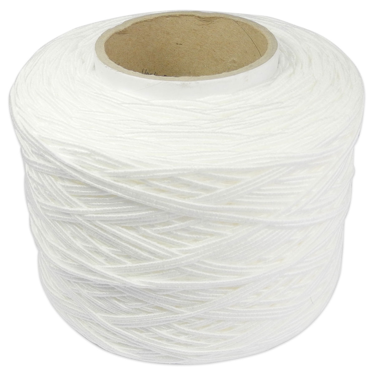 Gummikordel Hutgummi rund 2mm 470m weiß