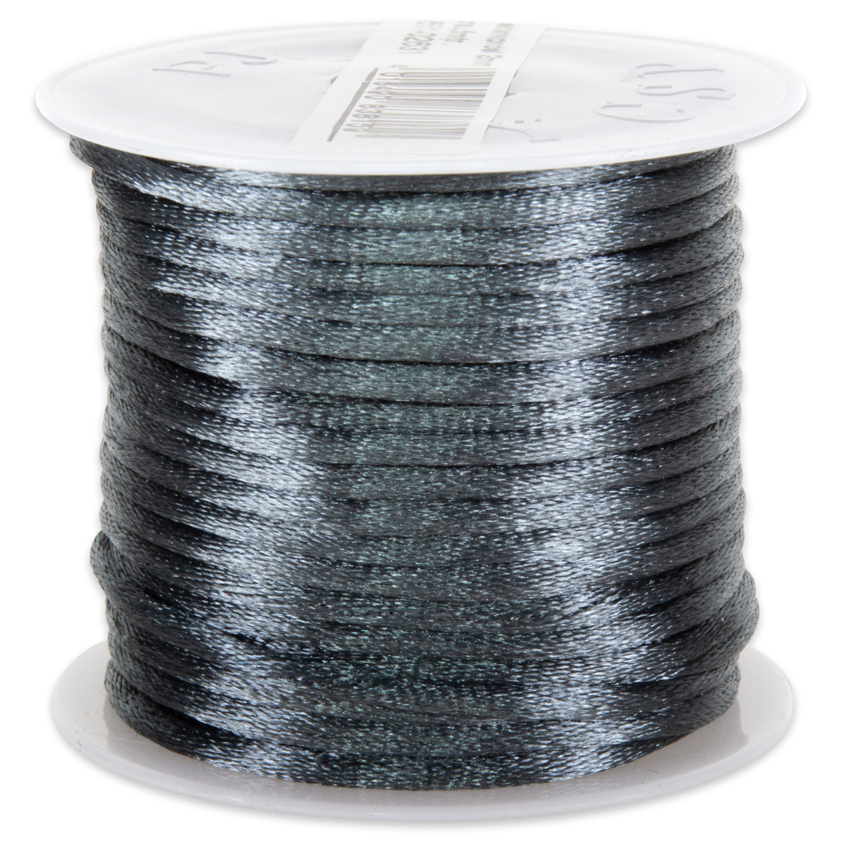 Seidenschnur glänzend 2mm 5m grau