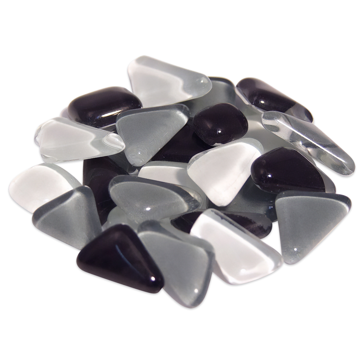 Mosaik Soft-Glas polygonal 1kg grau mix Mosaik Soft-Glas polygonal 1kg grau mix