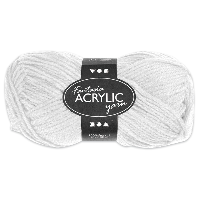 Fantasia Acryl-Wolle 50g weiß