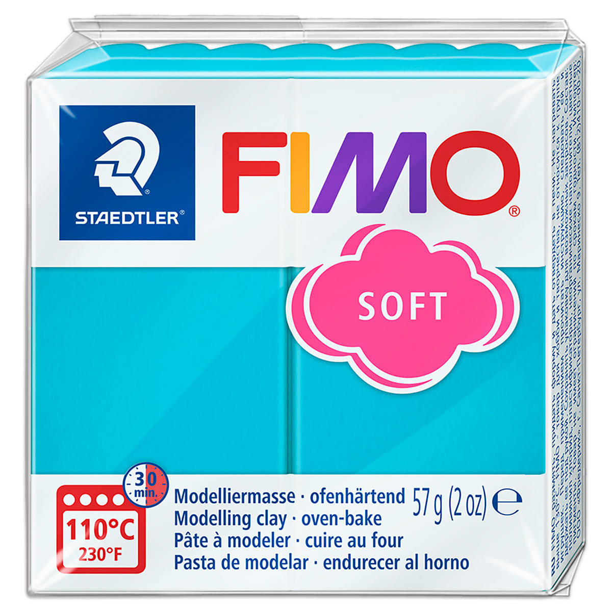 FIMO soft 55x55x15mm 57g pfefferminz