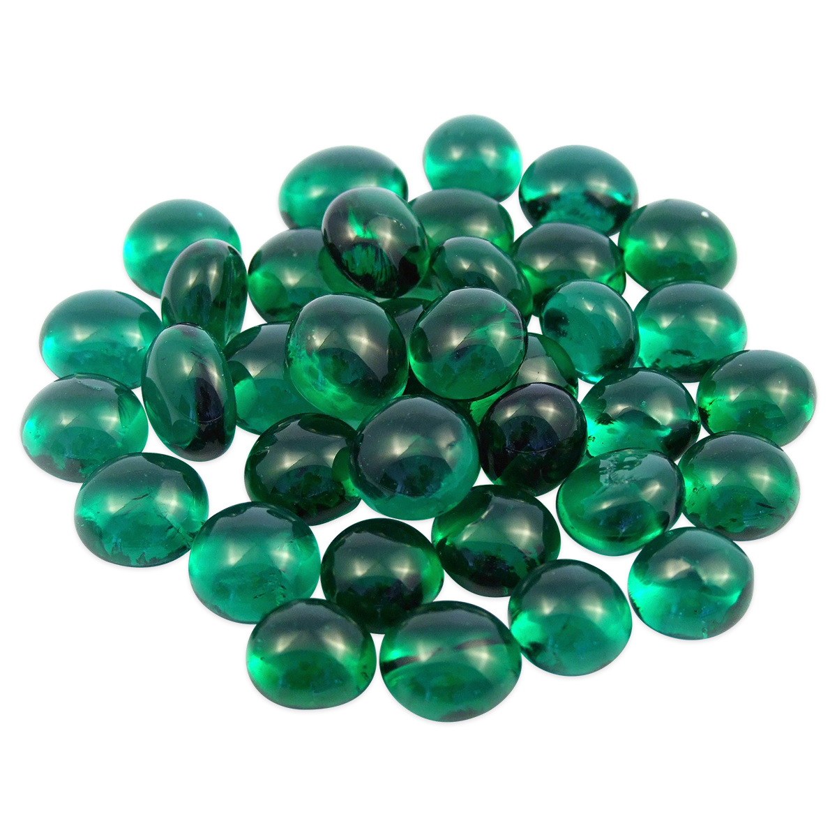 Glasnuggets Ø15-20mm 100g grün Glasnuggets Ø15-20mm 100g grün