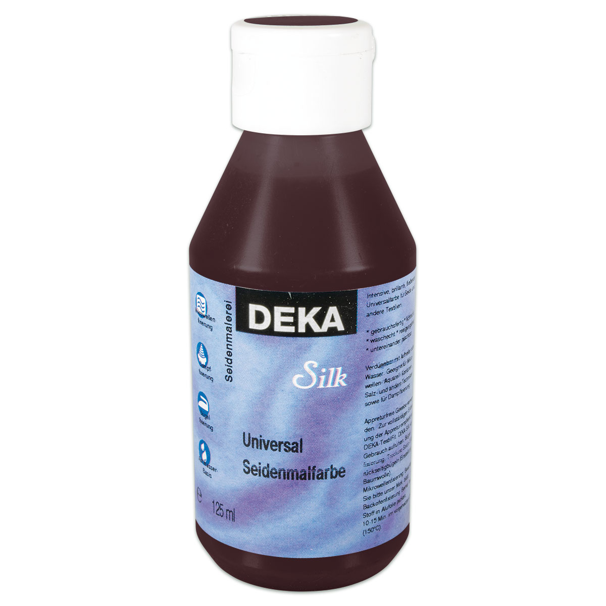 Deka-Silk Seidenmalfarbe 125ml tiefbraun