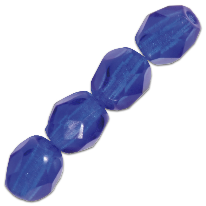 Facettenschliffperlen 6mm 50 St. azurblau