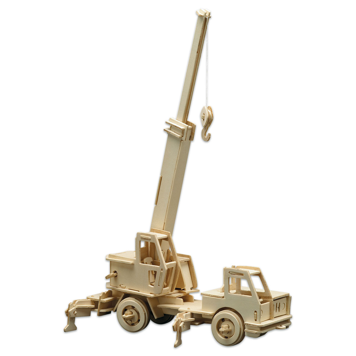 Holzbausatz Kranwagen 31x36cm 119 Teile