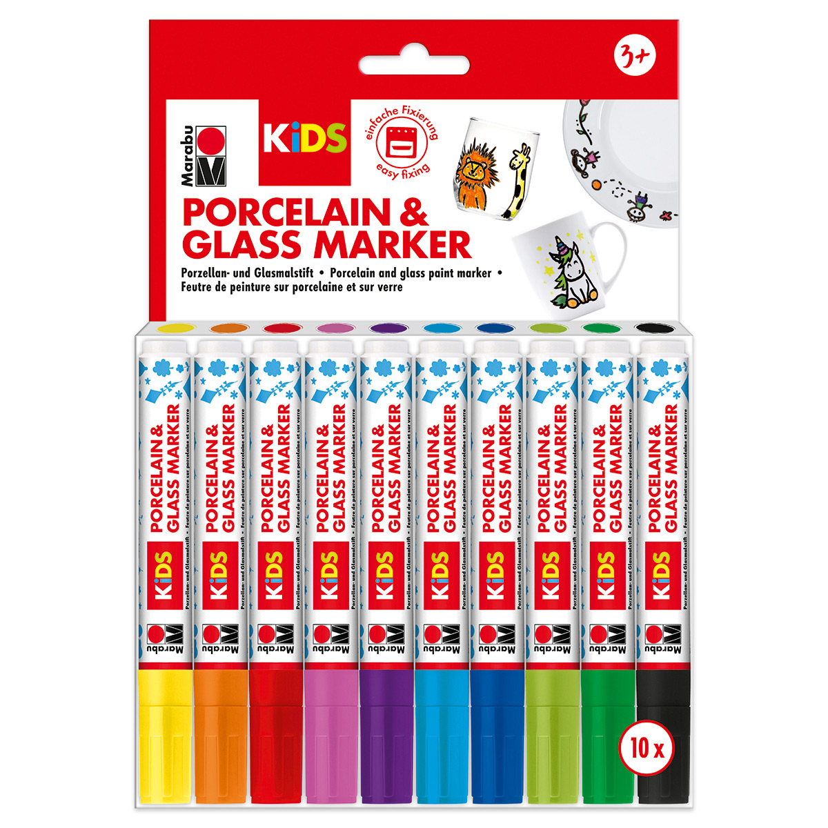 Porcelain & Glas Painter KiDS 1-3mm 10 St.