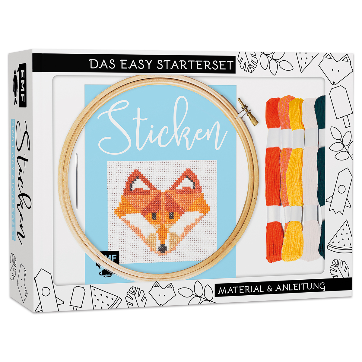 Sticken – Easy Starterset für dekorative Kreuzstichmotive